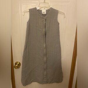 Little Unicorn Muslin Sleep Sack in Light Gray